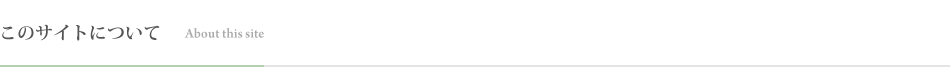 このサイトについて